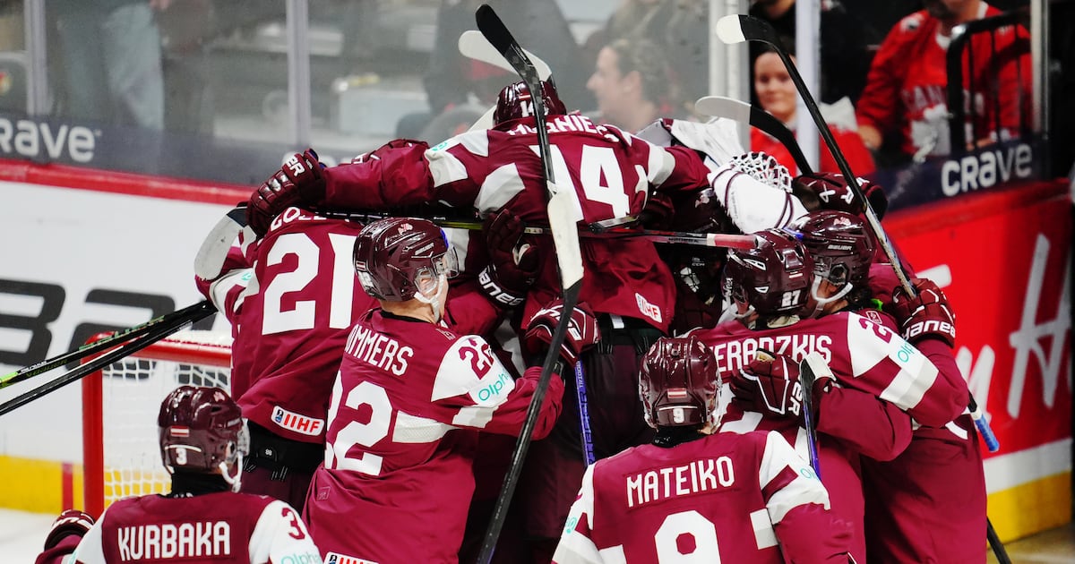 Latvia stuns Canada in world junior hockey, winning 3-2 on lone shootout goal  Boston 25 News [Video]