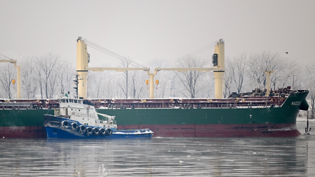 Cyprus-flagged ship MV MACCOA remains stuck near Verchres [Video]