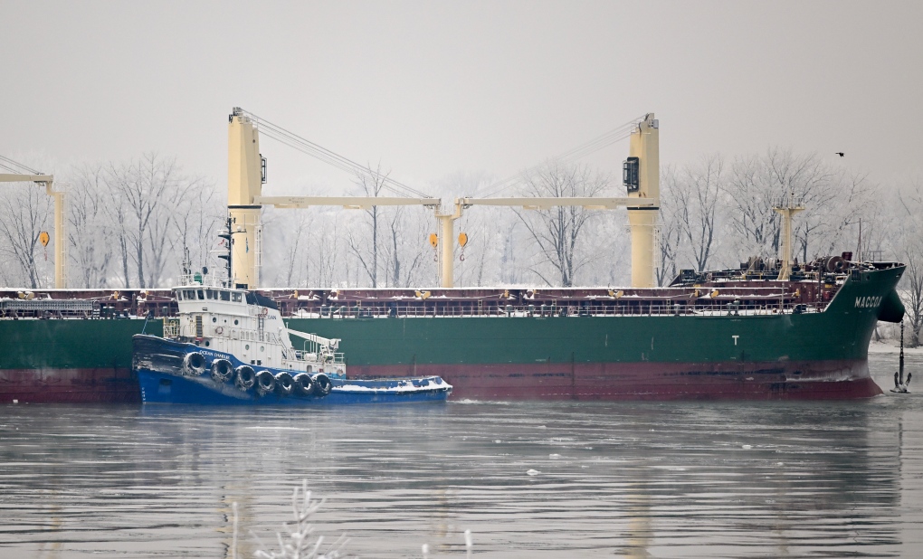 Authorities change plan to free stranded vessel near Vercheres [Video]