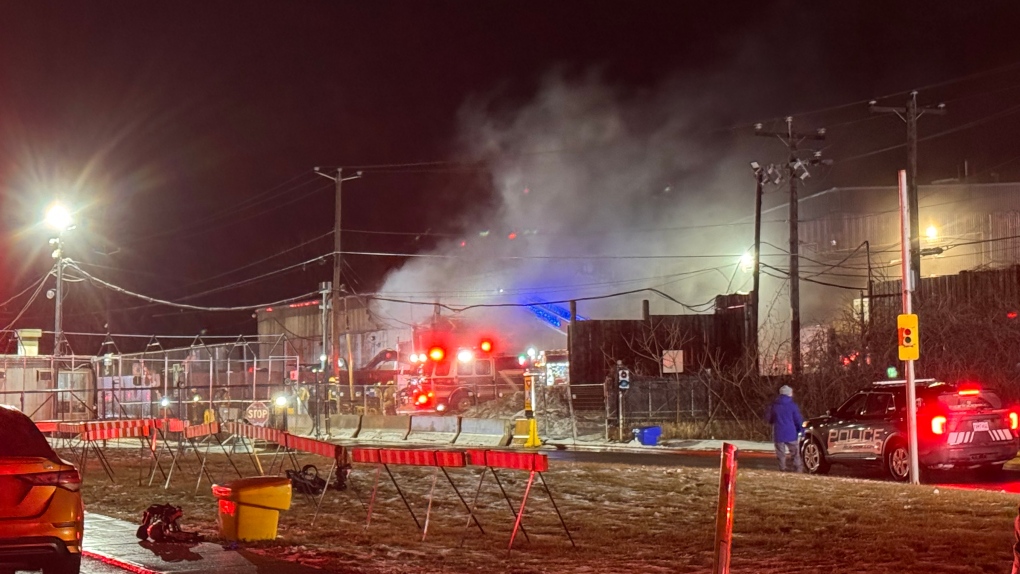 Battery factory south of Montreal engulfed in flames [Video]