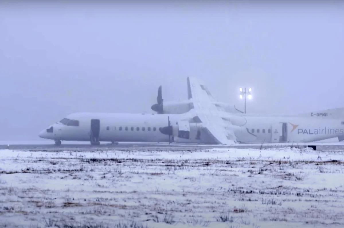 Air Canada Express flight skids on runway, no one injured [Video]