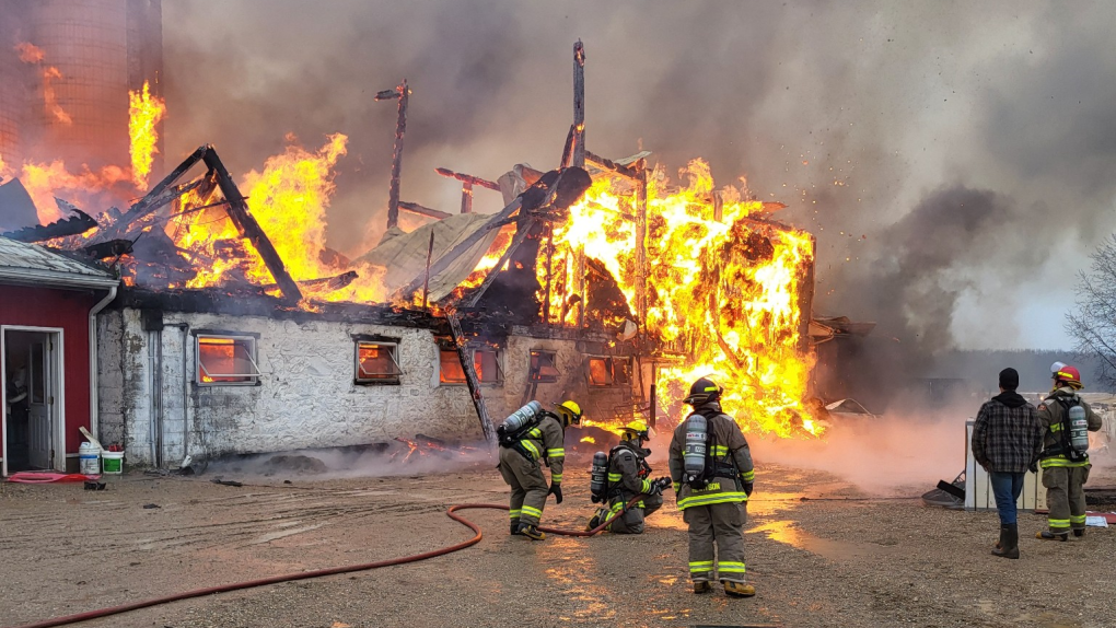 Forty cows dead in Mapleton barn fire [Video]