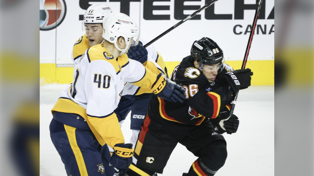 Nashville Predators defeat Calgary Flames 4-1 [Video]