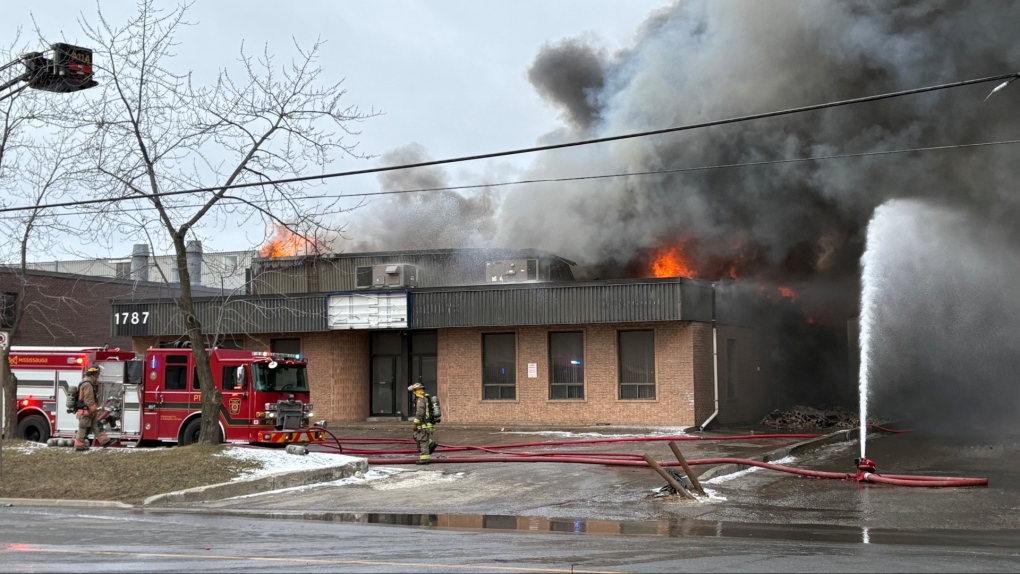 Fire near Toronto Pearson airport [Video]