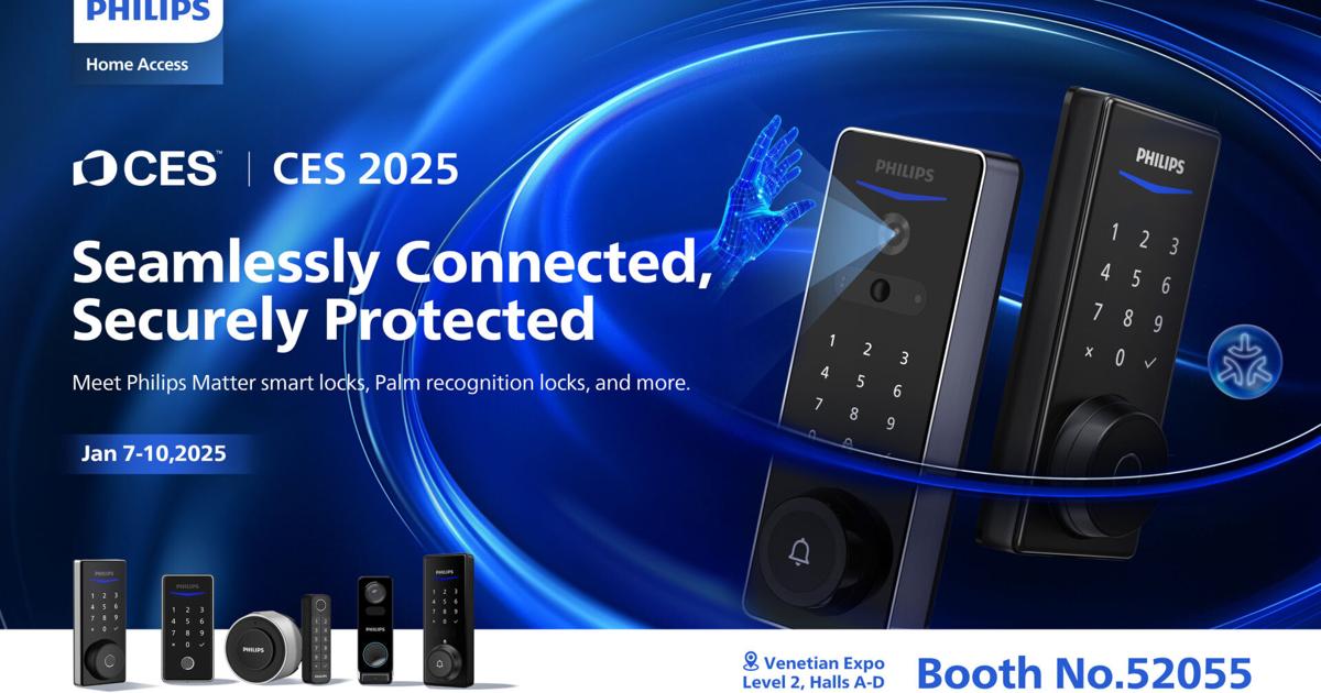 Philips Home Access Smart Door Locks Named CES Innovation Awards 2025 Honoree; Unveils New Matter-Compatible and Video Palm Recognition Smart Locks at CES 2025 | PR Newswire