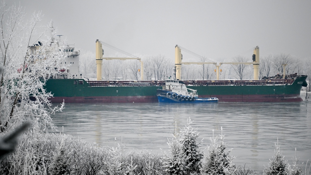 Cargo ship stuck in St. Lawrence River for two weeks refloated on Tuesday [Video]