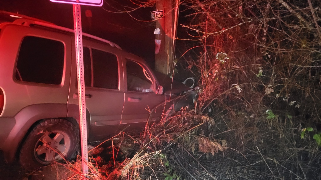 Drunk driver crashes into Nanaimo hydro pole, police say [Video]