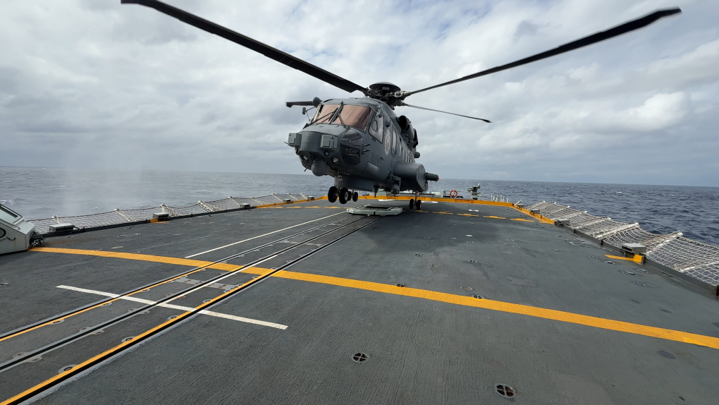 Canadian Cyclone helicopter helps navy search for subs [Video]