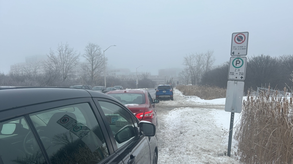 Winter no-stopping restrictions on street near Ottawa Hospital General Campus [Video]