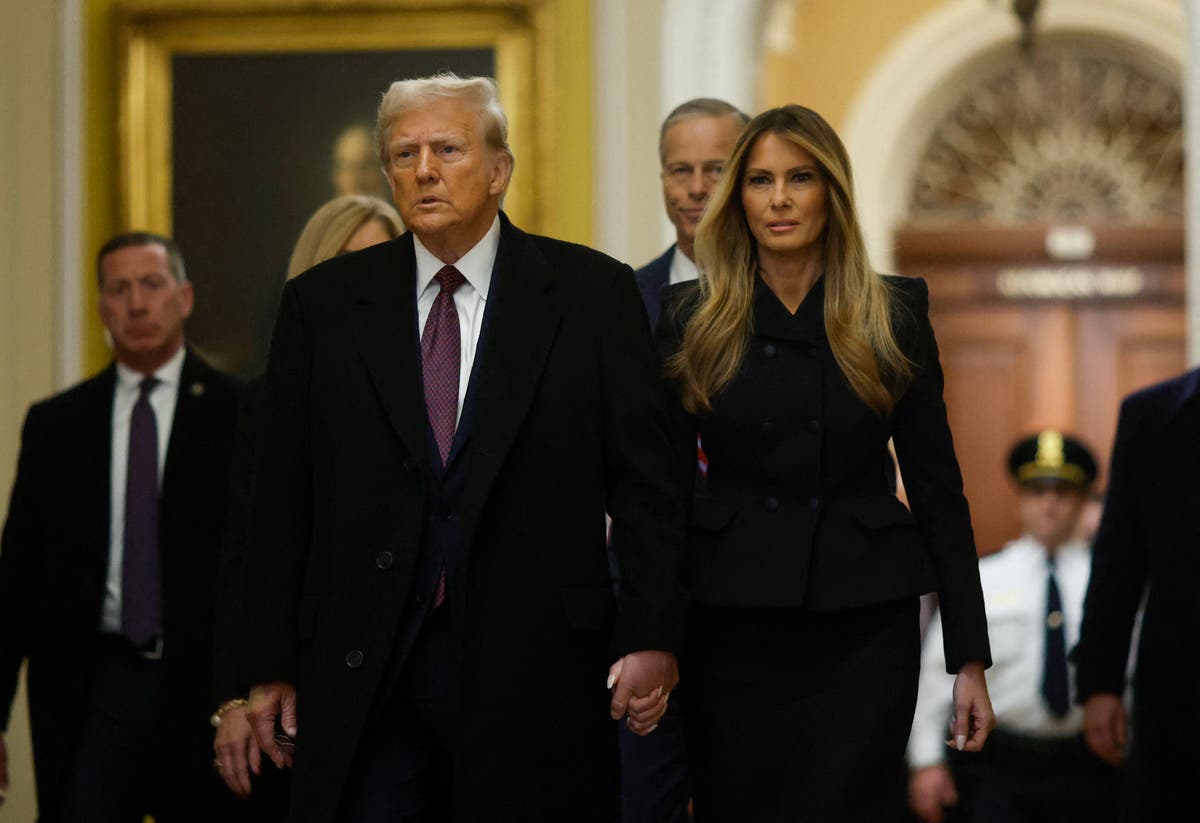 Melania Trump joins Donald on Hill as he tells GOP lawmakers plans to make Canada 51st state [Video]