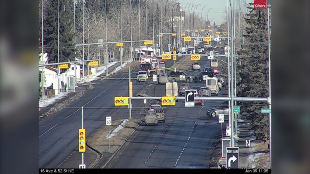 Road closed in northeast Calgary after pedestrian struck [Video]