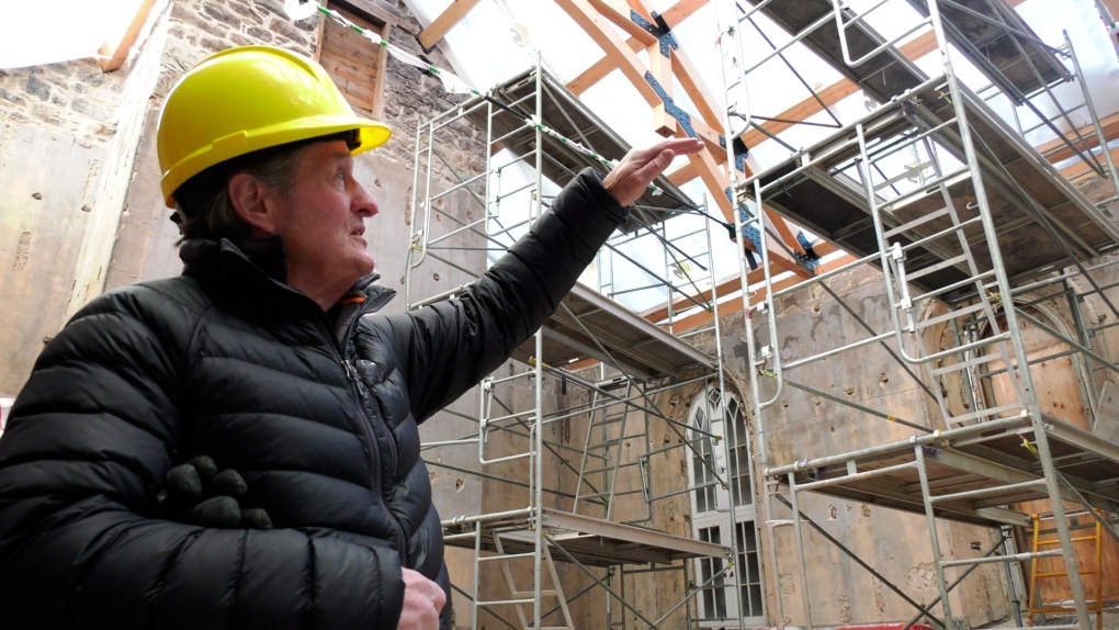 Historic St. James Anglican Church in Hudson, Que. undergoing major renovation after devastating fire [Video]