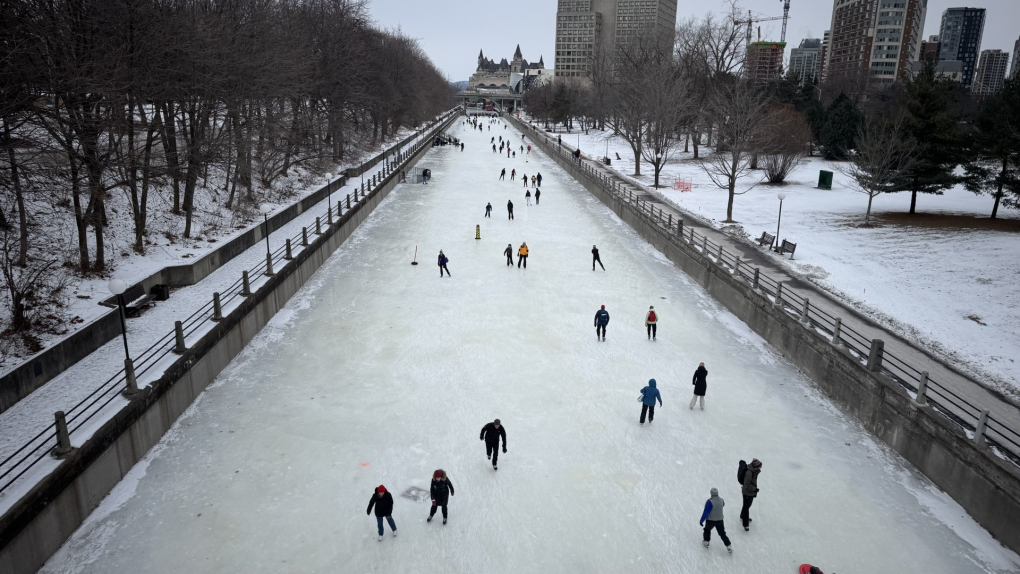 Rideau Canal Skateway: Section of the canal opens for the first time this year [Video]