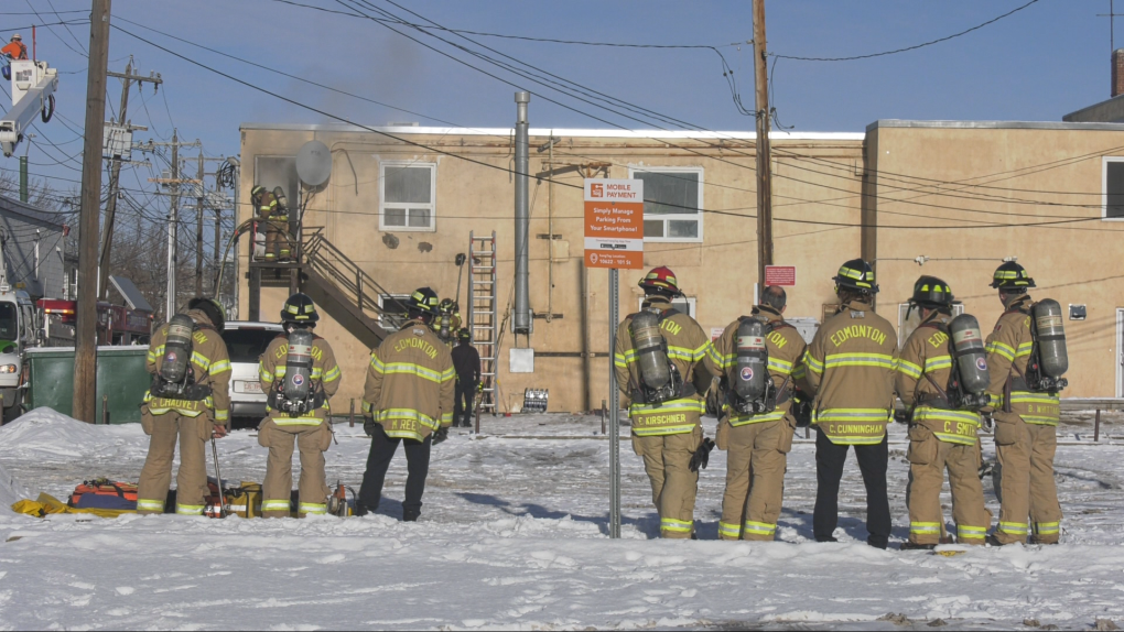 Central Edmonton fire at commercial building under control [Video]