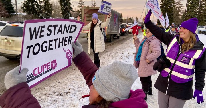 Not asking for a lot: Thousands of school support workers on strike in Edmonton area [Video]