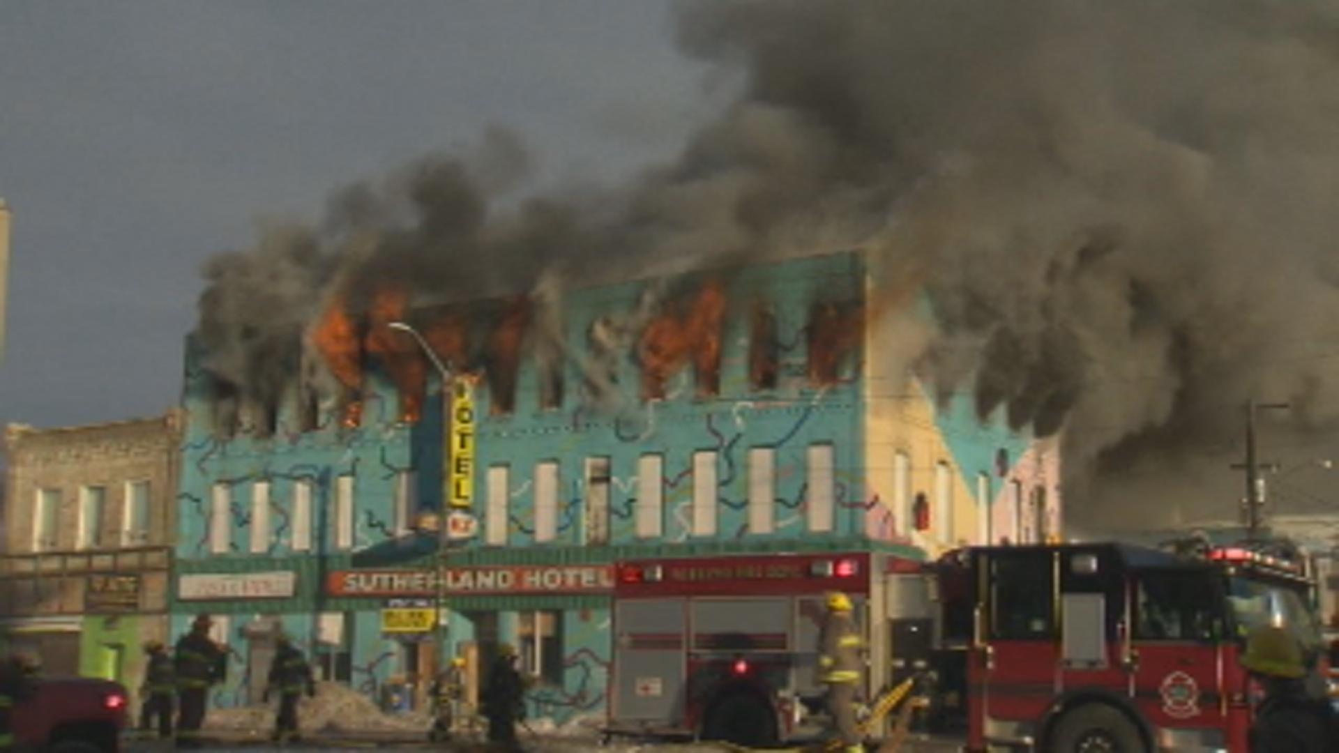 Sutherland Hotel expected to be total loss after fire rips through historic building – Winnipeg [Video]