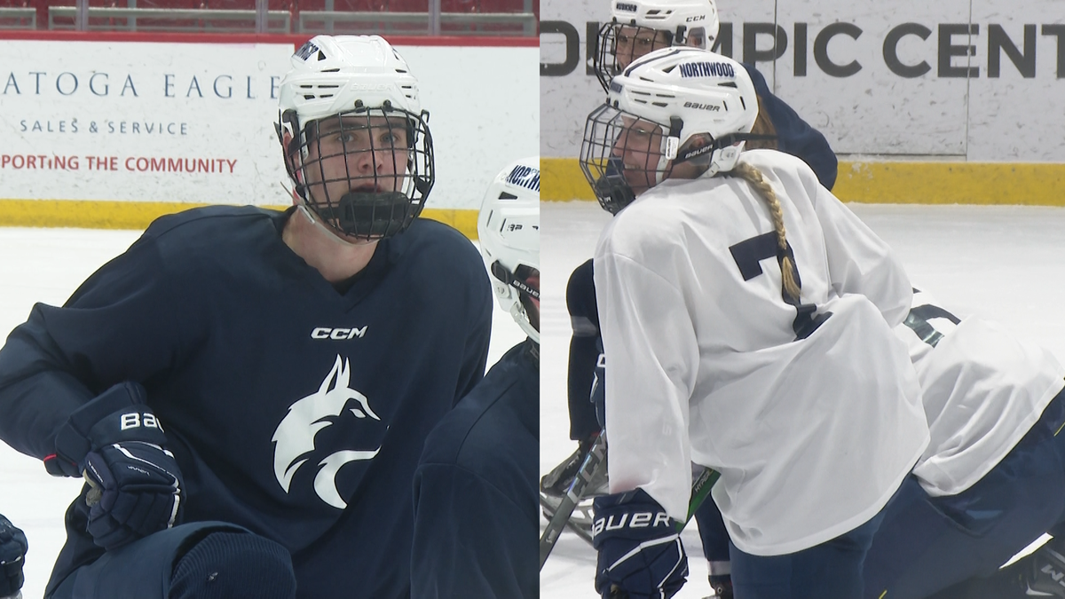 Two Chazy hockey players are competing for a local prep school in Lake Placid [Video]