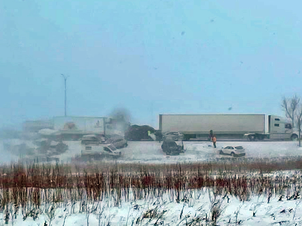 Its really bad, approximately 20 vehicles piled up on Highway 12 - SteinbachOnline.com [Video]