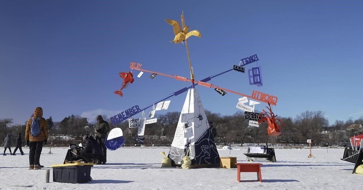 Thousands enjoy art on a frozen Minneapolis lake despite bone-chilling temperatures [Video]