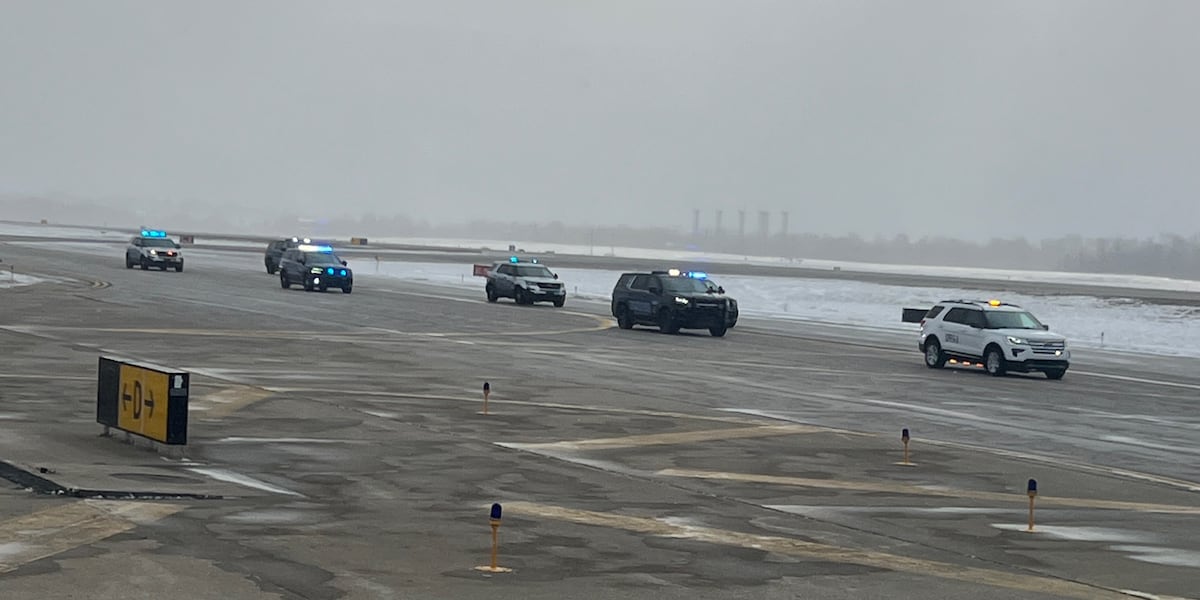 CVG police respond to call for possible incident on arriving flight [Video]