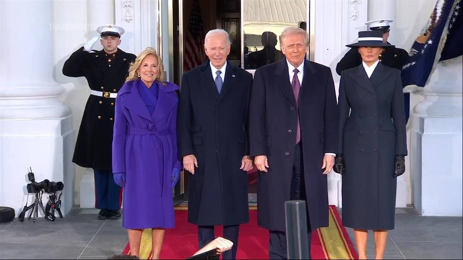 Video: The Bidens welcome the Trumps at the White House ahead of the inauguration [Video]