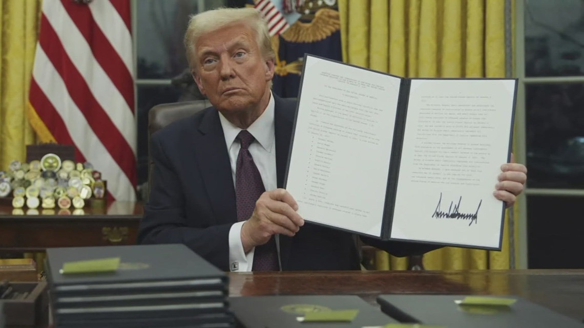 Trump signs wave of executive actions immediately following presidential inauguration [Video]