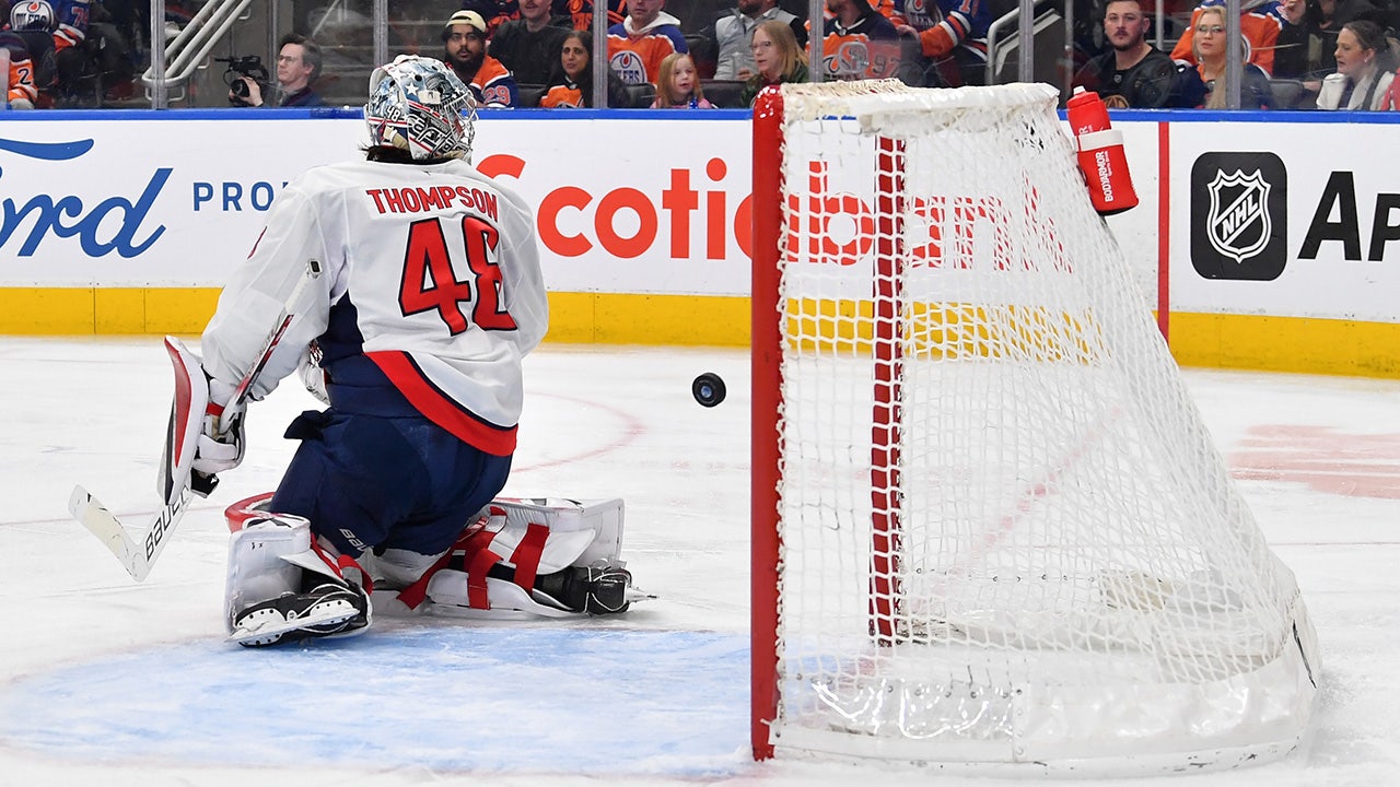 Capitals netminder Logan Thompson blames rogue nacho platter for Oilers goal [Video]