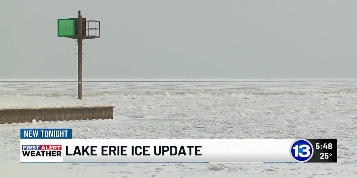 Most of Lake Erie is now ice-covered [Video]