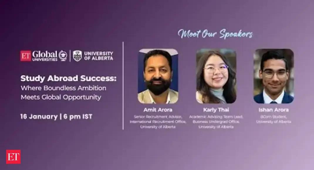 Alberta School of Business: Unlocking Study Abroad Success in Canada at ET Global Universities – The Economic Times Video