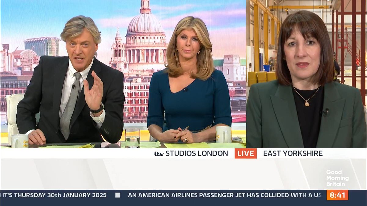 Watch as Richard Madeley confronts Rachel Reeves over her 