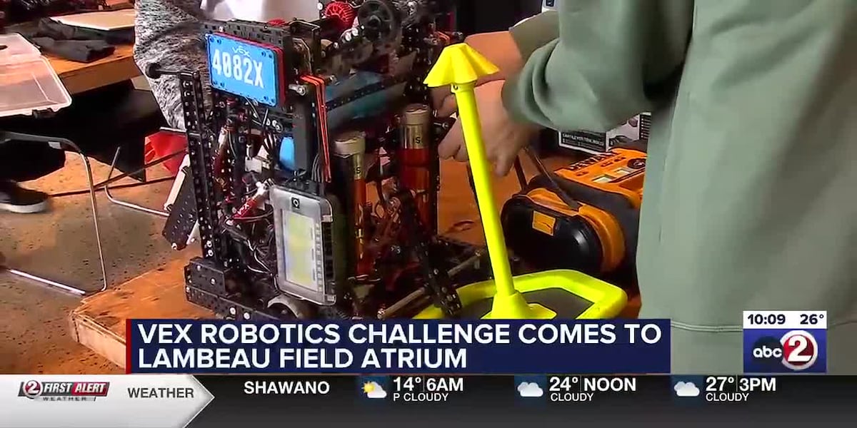 Vex Robotics Challenge comes to Lambeau Field atrium [Video]