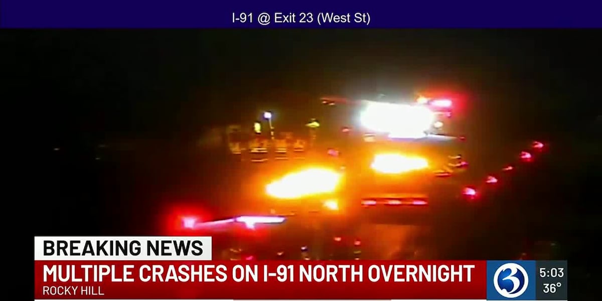 2 injured following crash on I-91 in Rocky Hill [Video]