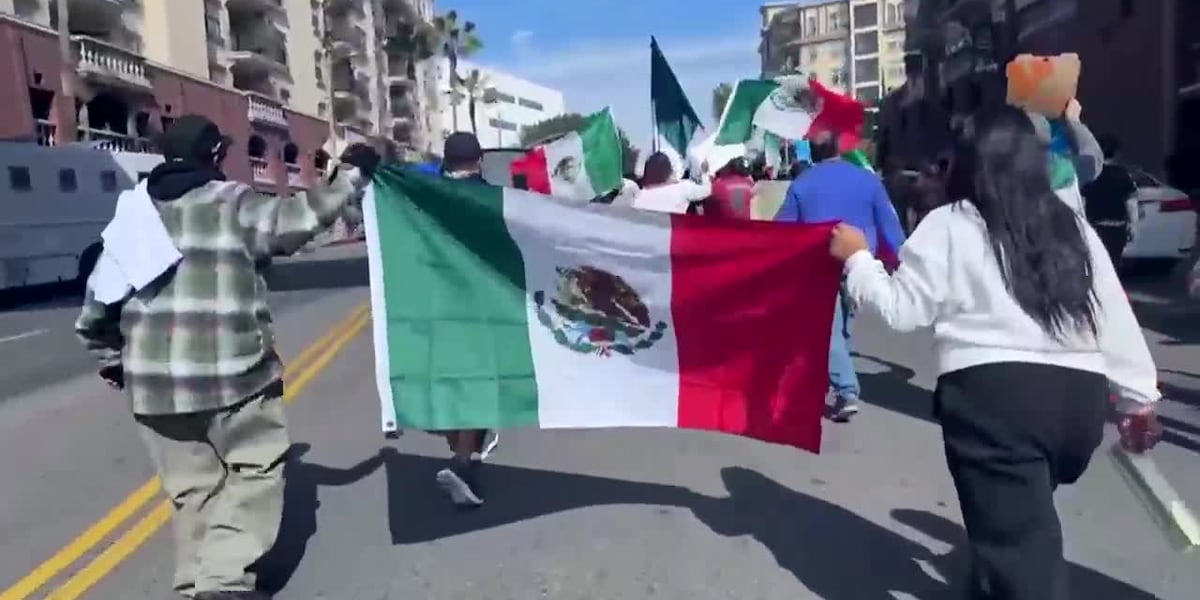 Hundreds march on ‘Day Without Immigrants’ to protest Trump policies [Video]