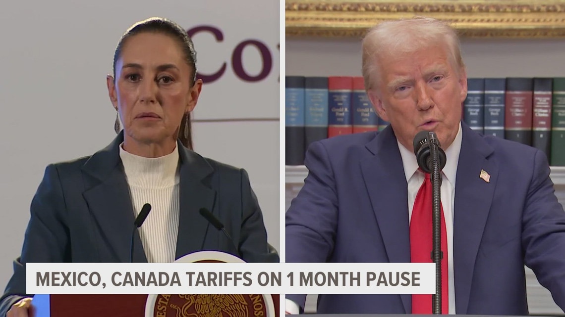 Trump agrees to pause tariffs on Mexico, Canada after they pledge to boost border enforcement [Video]