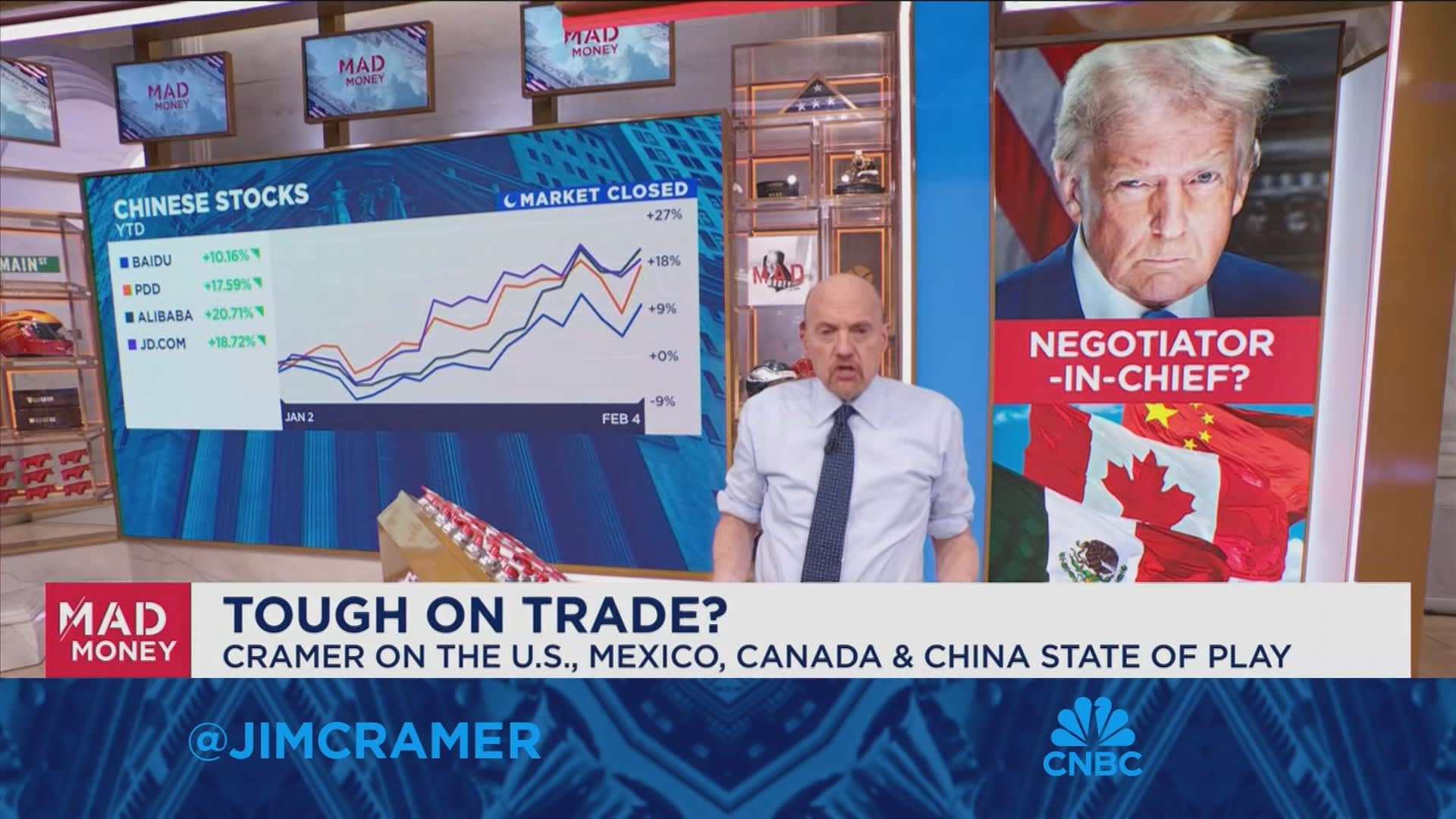 Jim Cramer on the state of trade between the U.S., Mexico, Canada, and China [Video]