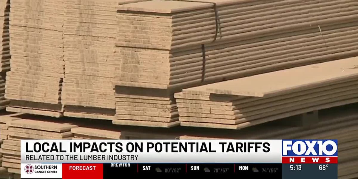 Concern over new tariffs could raise local lumber prices [Video]