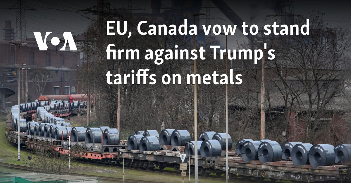 EU, Canada vow to stand firm against Trump’s tariffs on metals [Video]