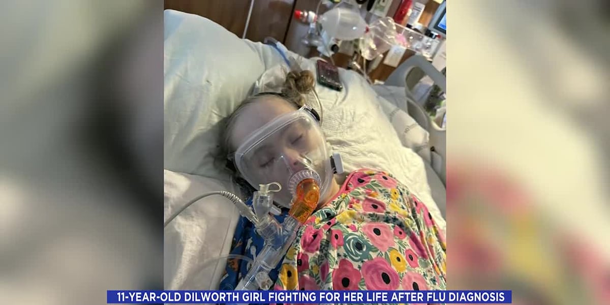 11-year-old Dilworth girl fighting for her life after flu diagnosis [Video]