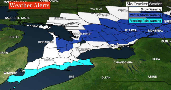 Winter storm to hit large swath of southern Ontario with 40 cm possible [Video]