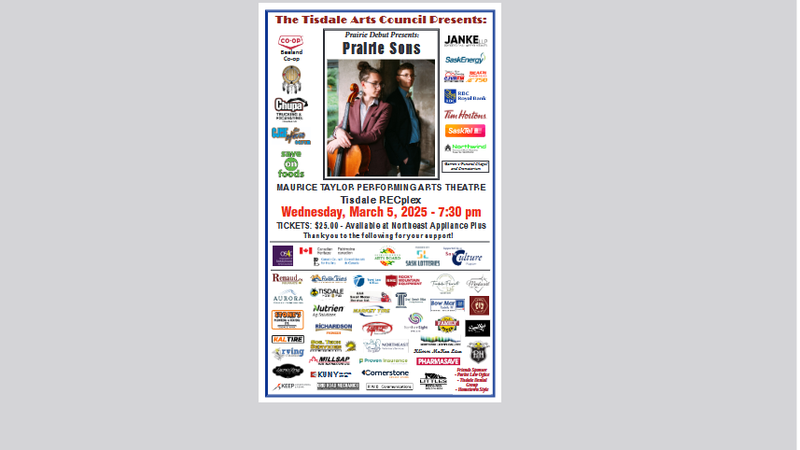 The Tisdale Arts Council and Prairie Debut Presents: Prairie Sons [Video]