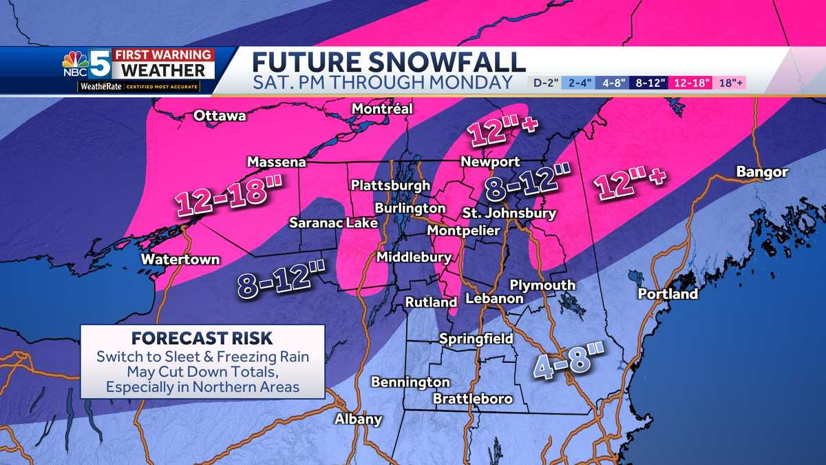 Snow could disrupt Presidents Day Weekend travel in Vermont, NY [Video]