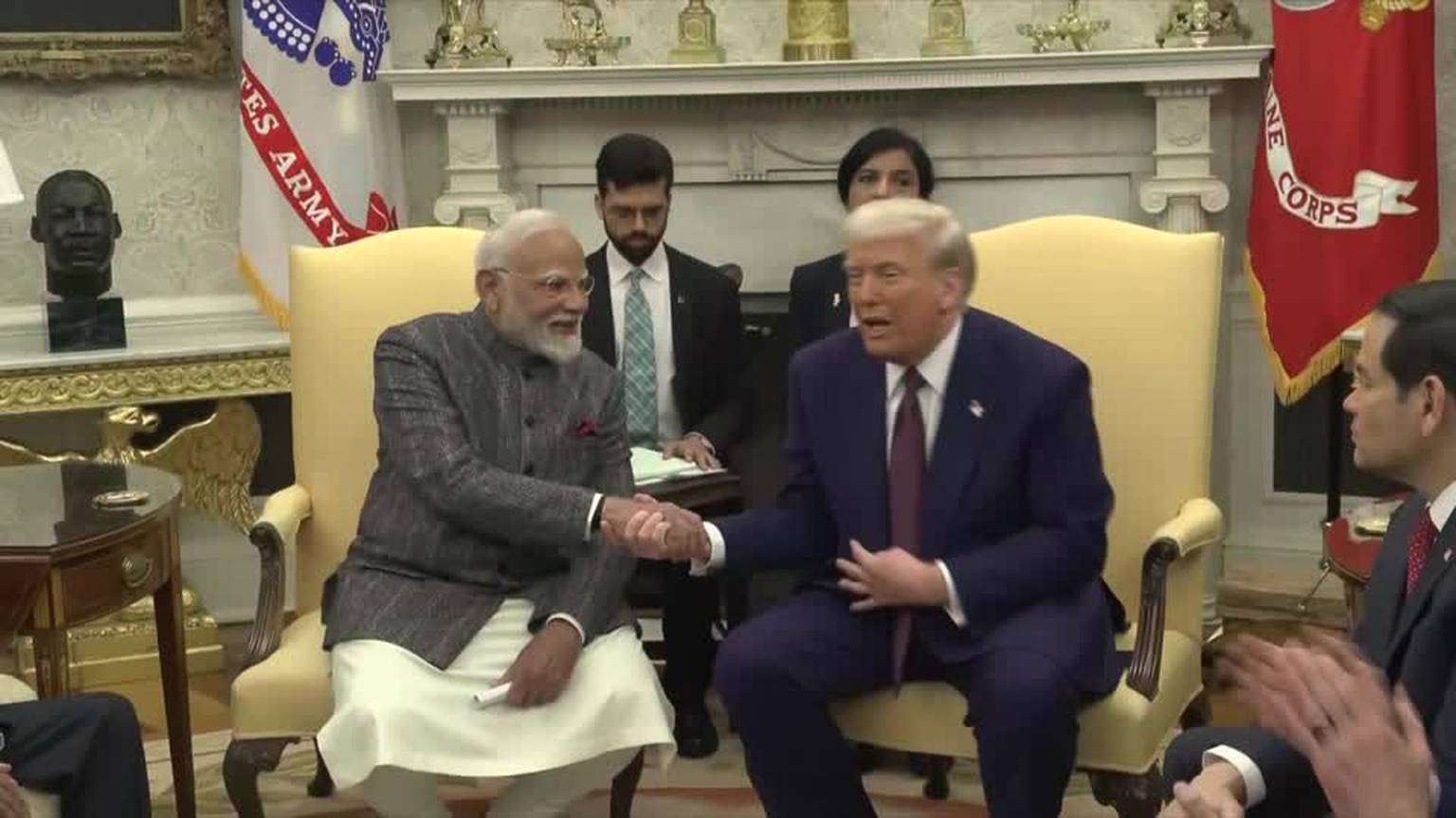 Video: Modi agrees to U.S. trade talks, Trump offers India F-35 jets [Video]