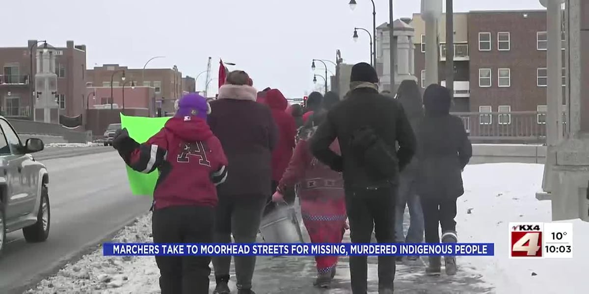 Marchers take to Moorhead streets for missing, murdered Indigenous people [Video]