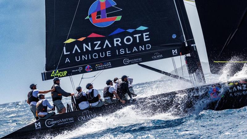 Lanzarote Calero Sailing Team at 44Cup Nanny Cay: Big breeze and challenging conditions on day 2 [Video]