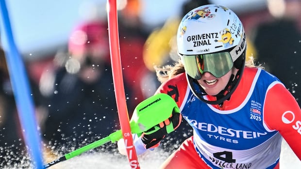 Swiss skier Camille Rast wins women’s slalom world title [Video]