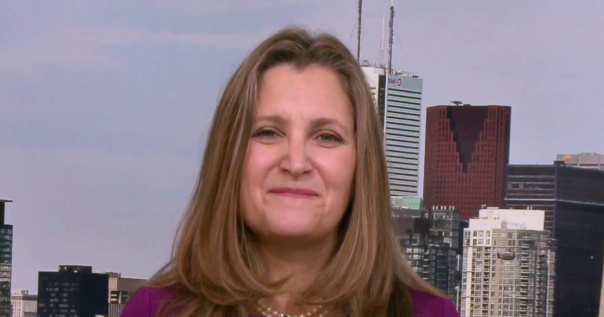 Canada PM Candidate Chrystia Freeland: Trumps tariffs self-defeating and self-mutilating [Video]