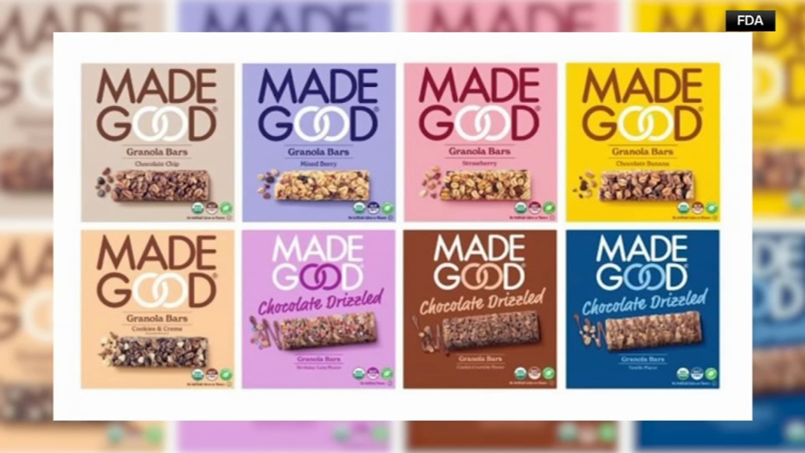 Food recall: FDA sets Class II recall for over 2 million MadeGood granola bars for possible metal contamination [Video]