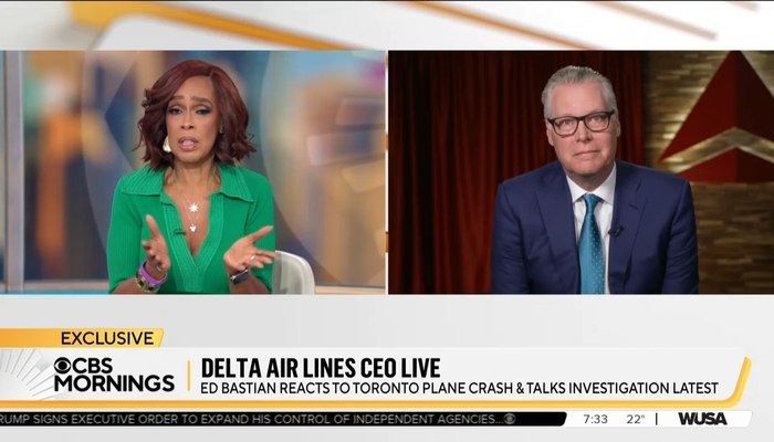 Delta CEO Bats Down Liberal CBS Host Gayle Kings Tying Trump to Plane Crashes [Video]