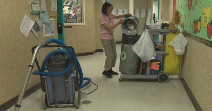 Calgary school custodial workers serve strike notice after voting 94% to walk off job [Video]