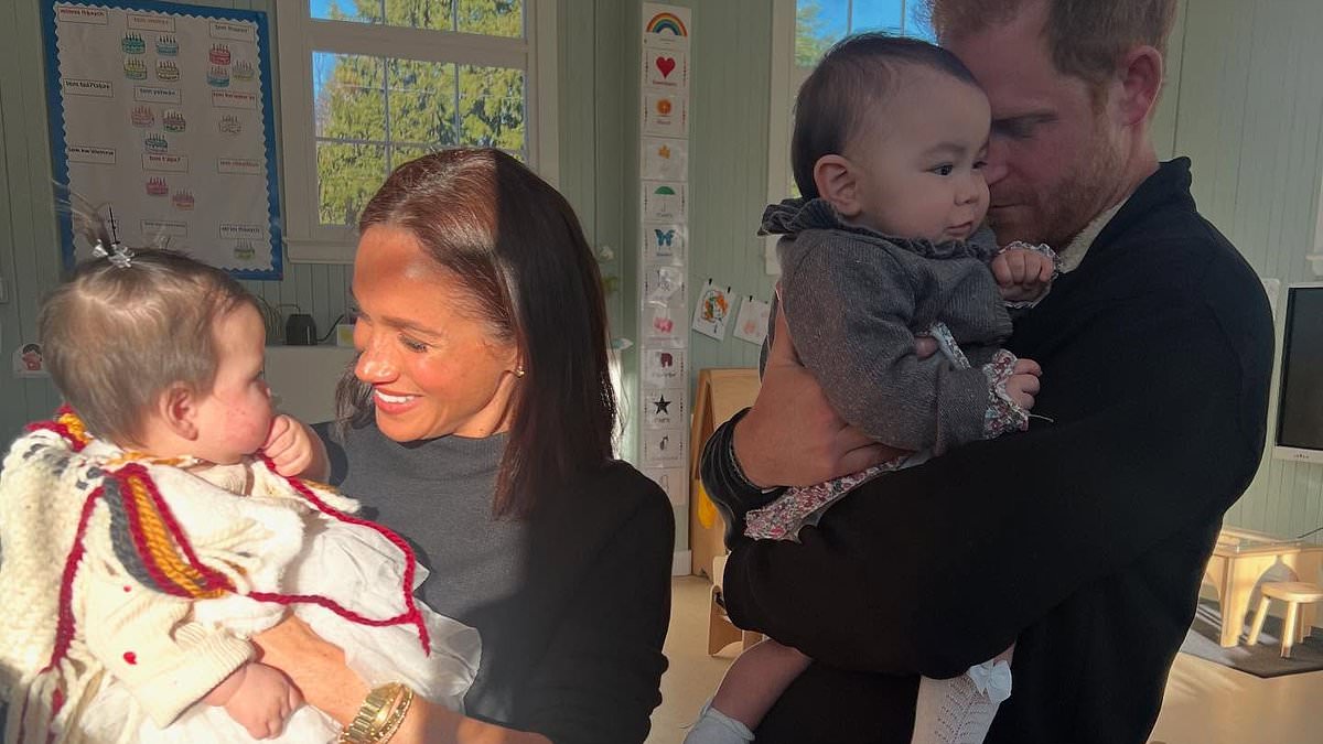 Prince Harry and Meghan Markle pictured brooding over babies in Canada - after Duke gave rare update on his family [Video]